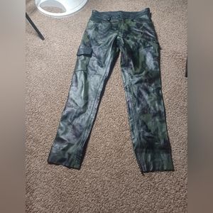 Size 36 leather camo jeans
